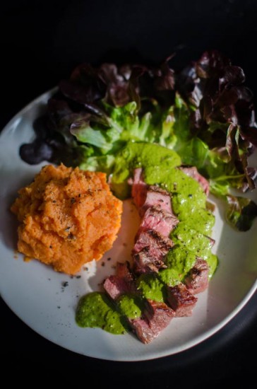 Sirloin-Steak-with-Salsa-Verde
