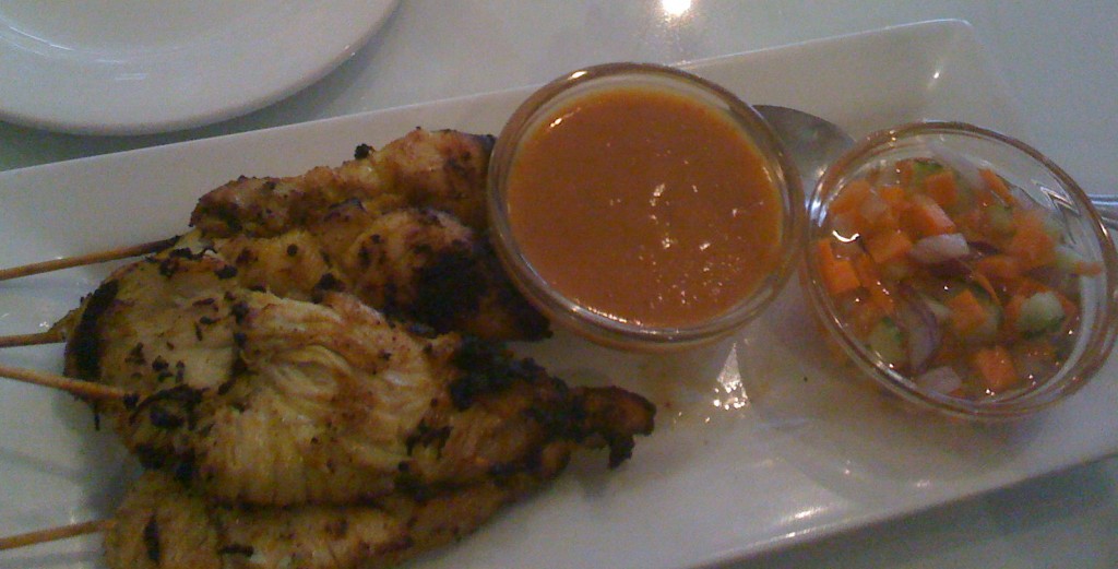 chicken Satay, Bangkok Blue 651 Boylston Boston, MA
