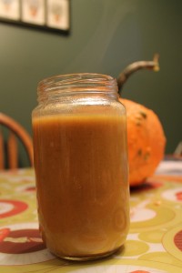 pumpkin cider latte