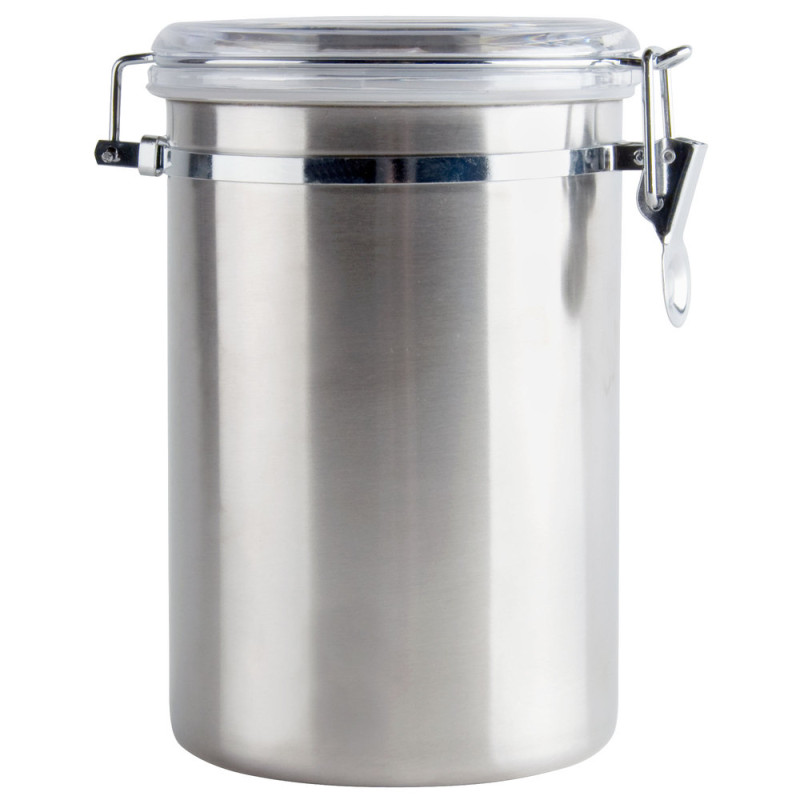 2-qt-stainless-steel-ingredient-storage-canister-with-clear-plastic-lid